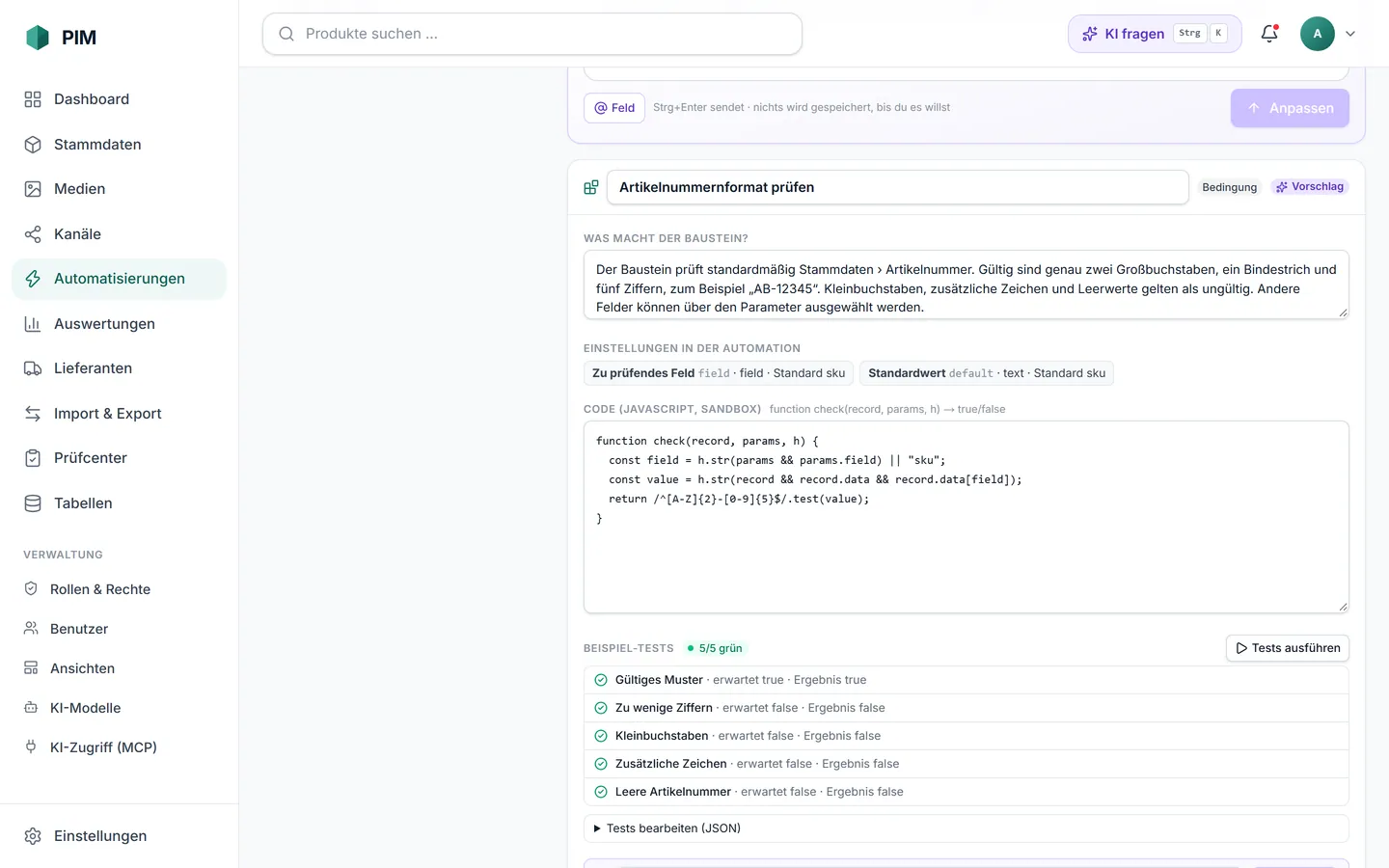 apvros PIM: Beschreiben statt programmieren