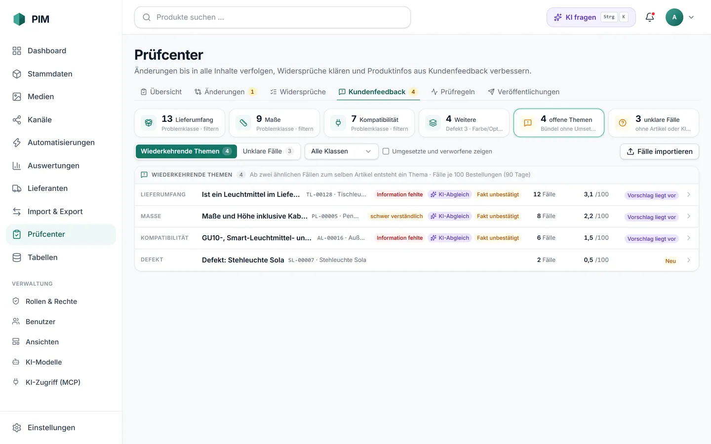 apvros PIM: Retouren werden zu Datenqualität